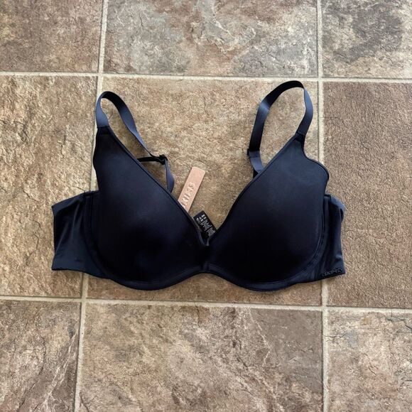Skims Weightless Scoop Bra Onyx Size 40B - Picture 3 of 9